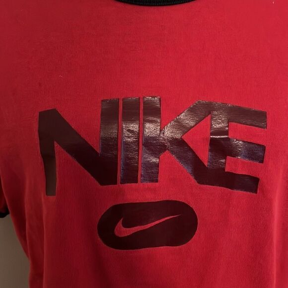 Y2K Nike Red & Black Ringer Shirt - Picture 4 of 12